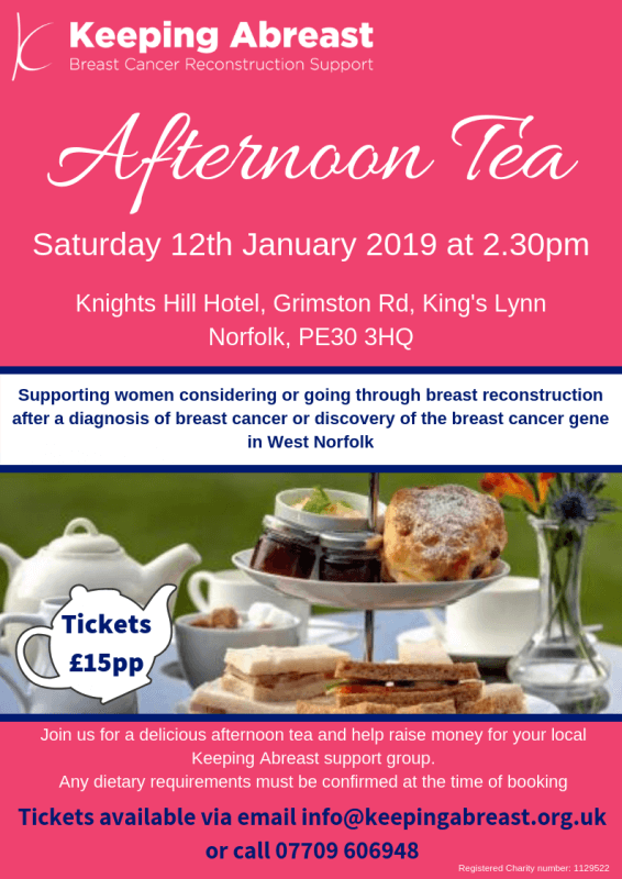 Join the Kings Lynn Group for afternoon Tea - Keeping Abreast